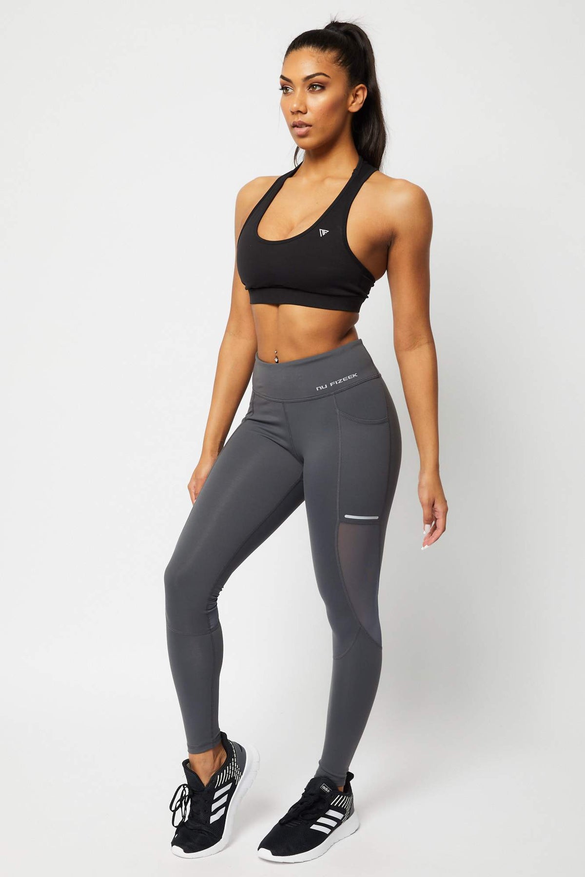 Signature Cropped Gym Leggings With Pockets - Black – LC Activewear